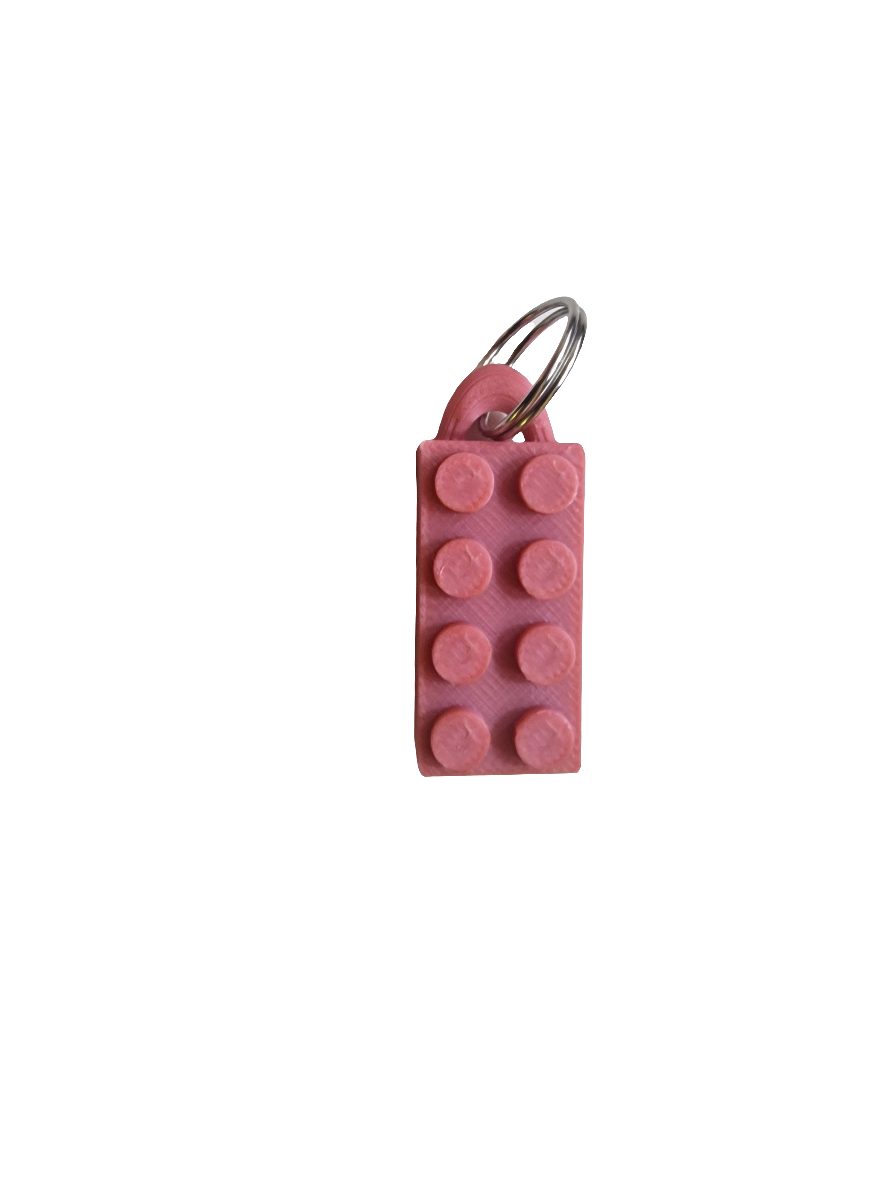 Schlüsselanhänger Legostein