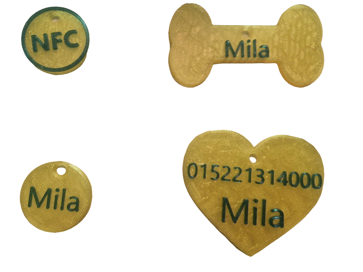 Hundemarken ohne NFC Tag