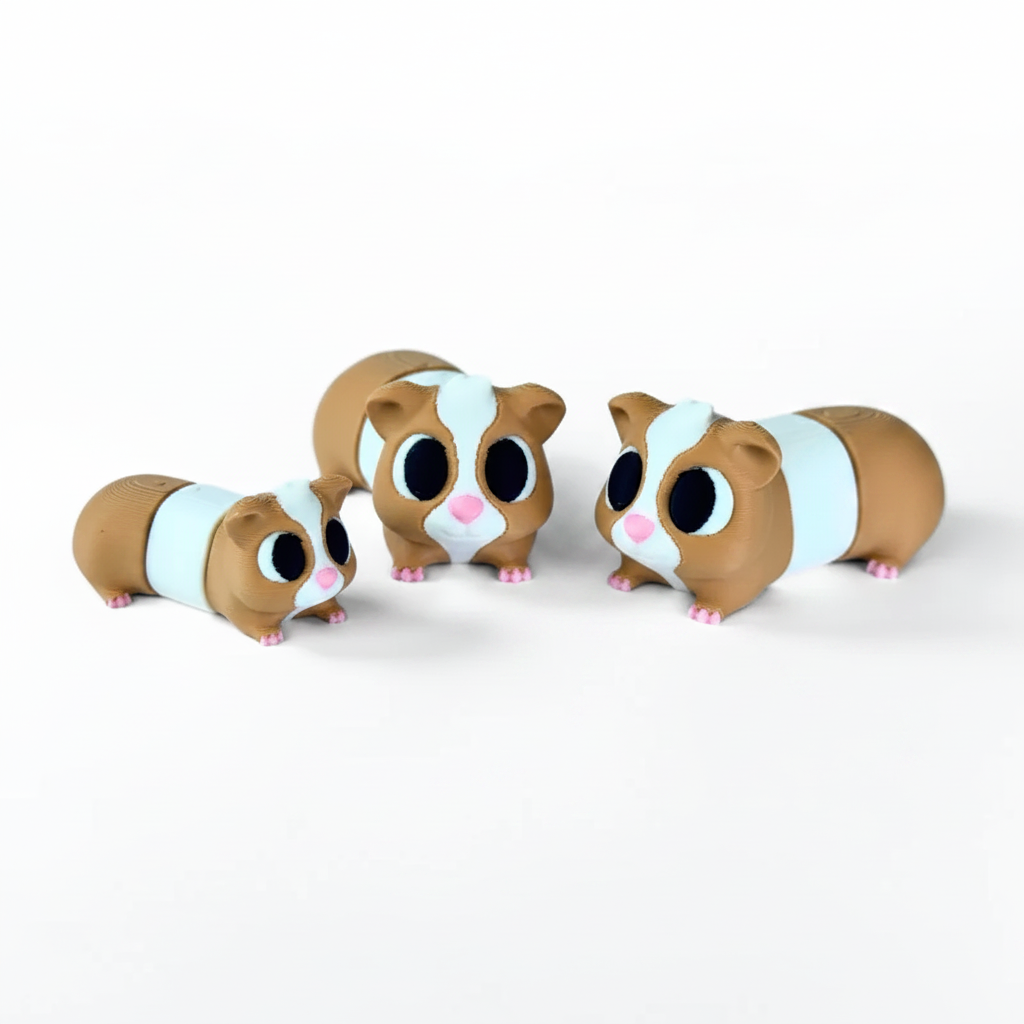 Peanut - Bewegliches Meerschweinchen 3D-Druck